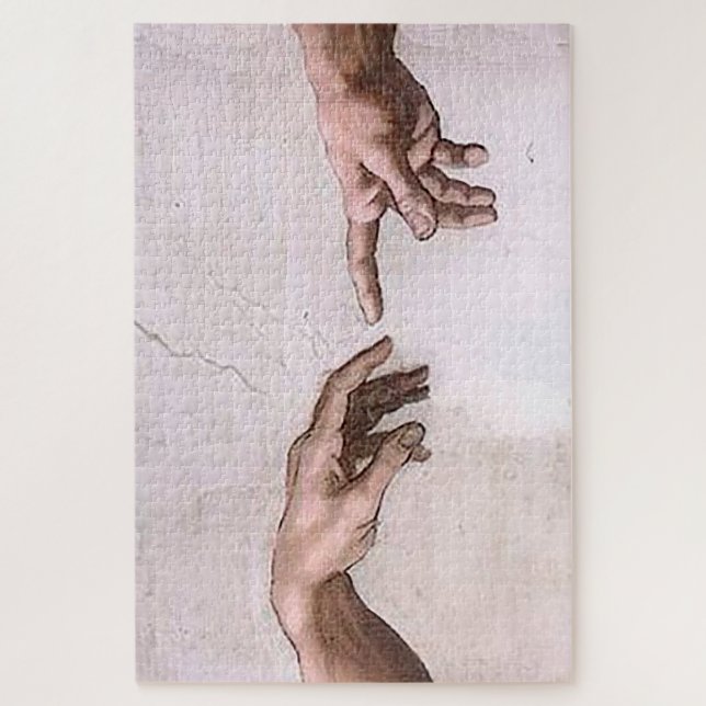 Puzzle La création d'Adam Hands Touch (Vertical)