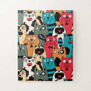 Puzzle La Crowd of cats