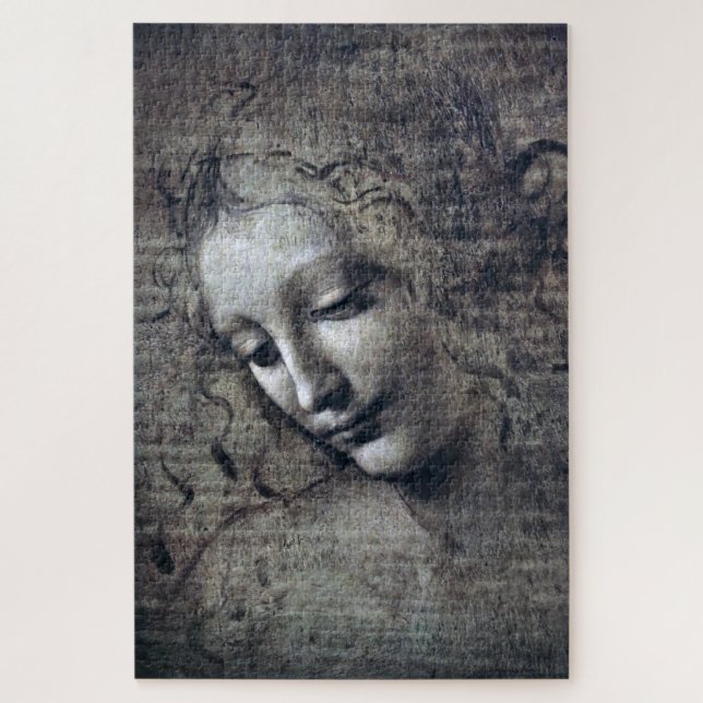 Puzzle La Dame aux cheveux fourrés, Léonard de Vinci (Vertical)