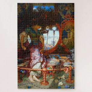 Puzzle La Dame de Shalott par William Hunt, préraphaélite