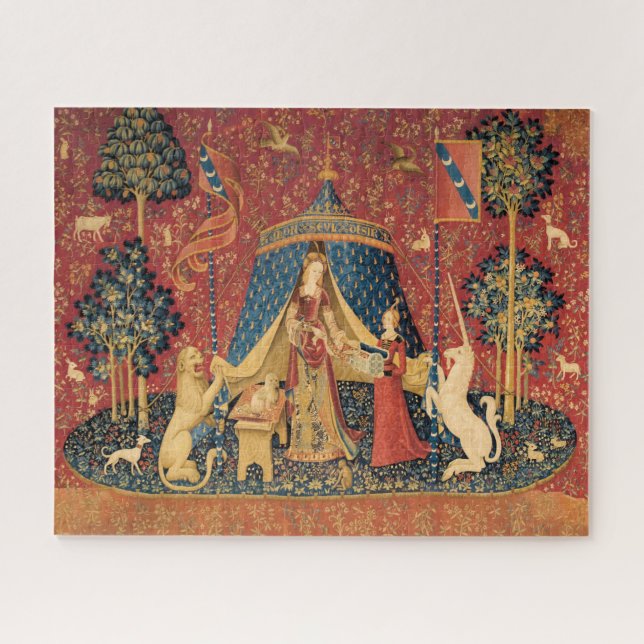 Puzzle La Dame et la licorne par le Vieux Maître (Horizontal)