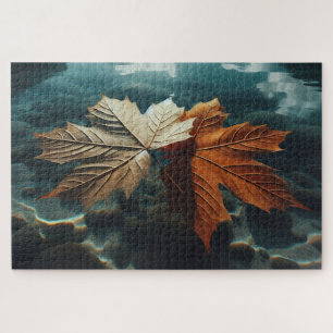 Puzzle La danse tranquille des feuilles d'automne dans de