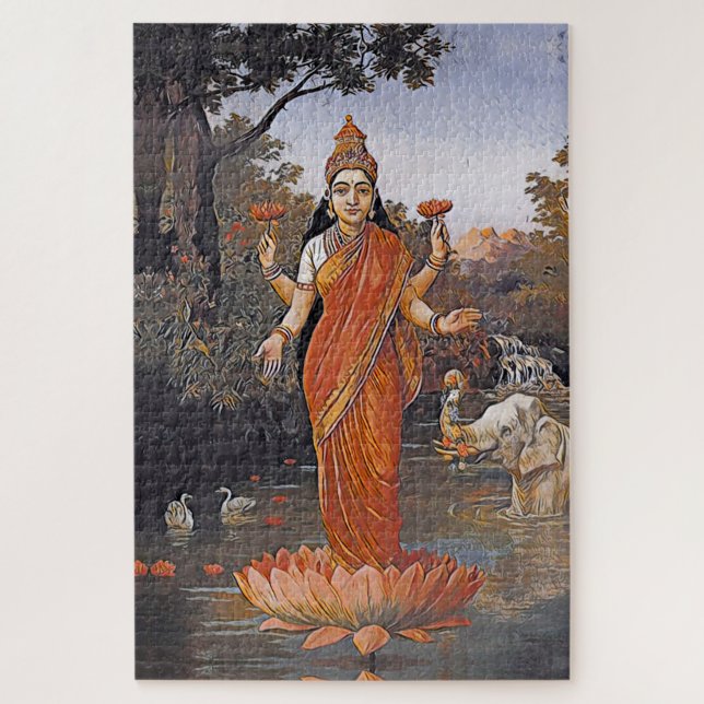 Puzzle La déesse LAKSHMI - même de grandes images - (Vertical)