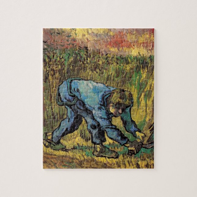 Puzzle La Faucheuse avec la faucille par Vincent van Gogh (Vertical)