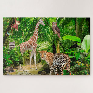 Puzzle La faune sauvage de la jungle Pittoresque Jigsaw P