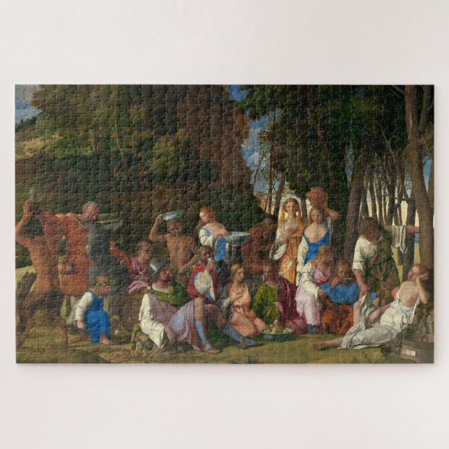 Puzzle La fête des dieux (par Giovanni Bellini) (Horizontal)