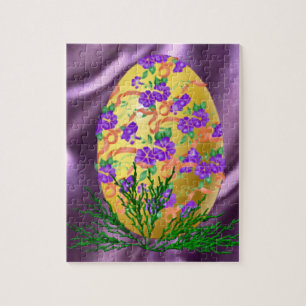 Puzzle La fleur a décoré l'oeuf