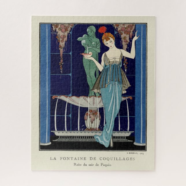 Puzzle La fontaine Shell de George Barbier (Vertical)