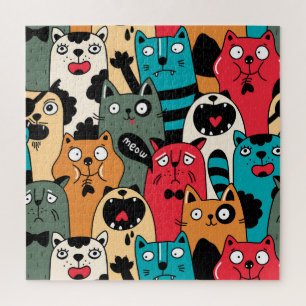 Puzzle La foule de chats