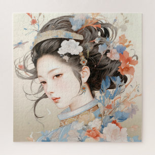 Puzzle La grâce des femmes chinoises traditionnelles