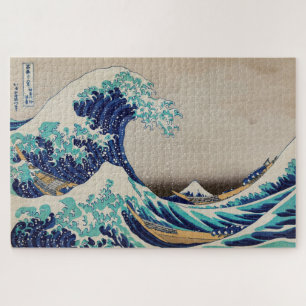 Puzzle La grande vague au large de Kanagawa Boîtier japo