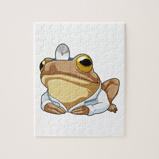 Puzzle La grenouille comme docteur avec le manteau du doc (Vertical)