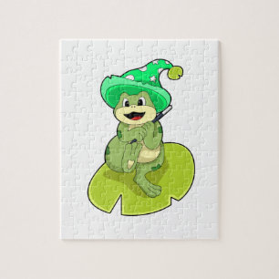Puzzle La grenouille en magie avec baguette magique
