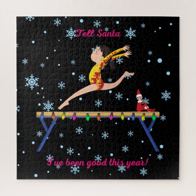 Puzzle La gymnastique dit à Père Noël que j'ai été bon ce (Vertical)