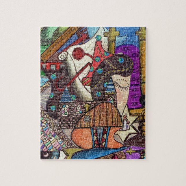 Puzzle La haute carte de tarot de prêtresse par Kaye (Vertical)