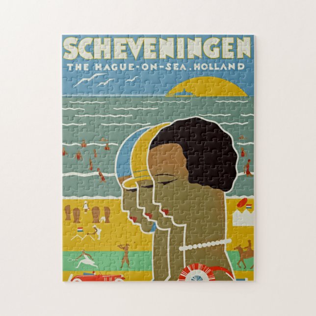 Puzzle ~ la Haye de Scheveningen sur la mer, Hollande (Vertical)