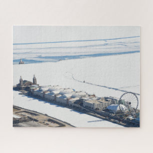 Puzzle La jetée de la Marine de Chicago en hiver