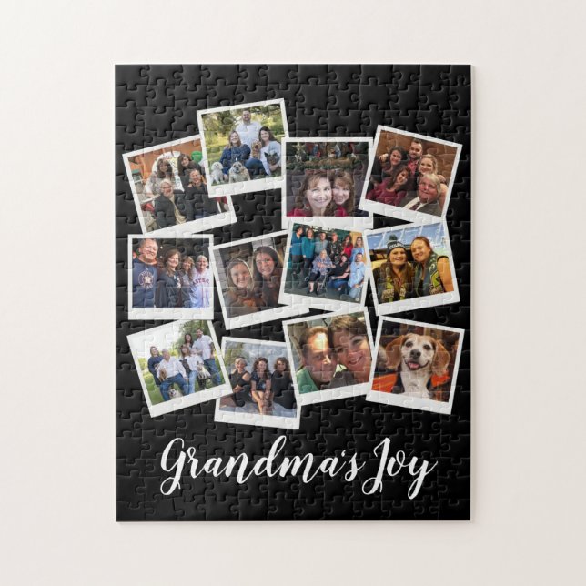Puzzle La Joie de grand-mère cadre photo Collage Moderne  (Vertical)