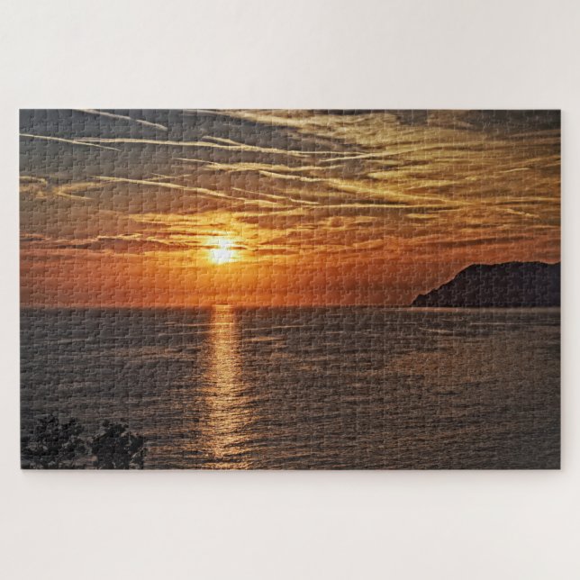 Puzzle La lame du coucher de soleil - 20x30 - 1014 pcs. (Horizontal)