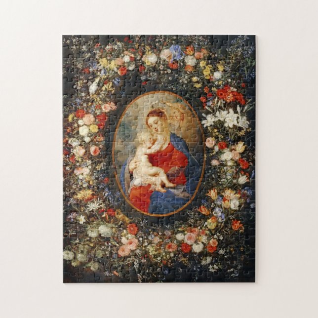 Puzzle La Madonna dans la vallée des fleurs de la Garland (Vertical)