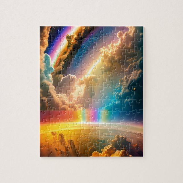 Puzzle La magie cosmique arc-en-ciel dans l'univers (Vertical)