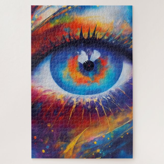 Puzzle La méditation, l'esprit et l'âme - Un oeil fantast (Vertical)