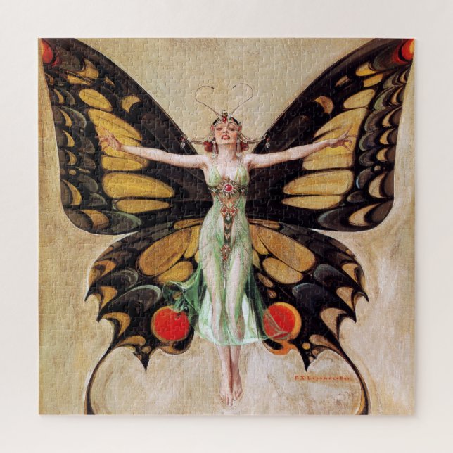 Puzzle La métamorphose de la fille Flapper au papillon 19 (Vertical)