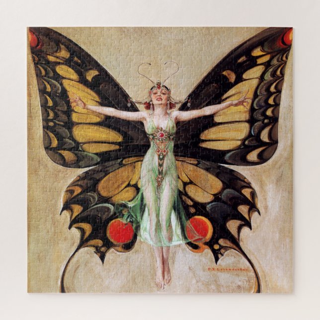 Puzzle La métamorphose de la fille Flapper au papillon 19 (Vertical)