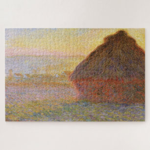 Puzzle La Meule de Claude Monet (Coucher de soleil) (1890