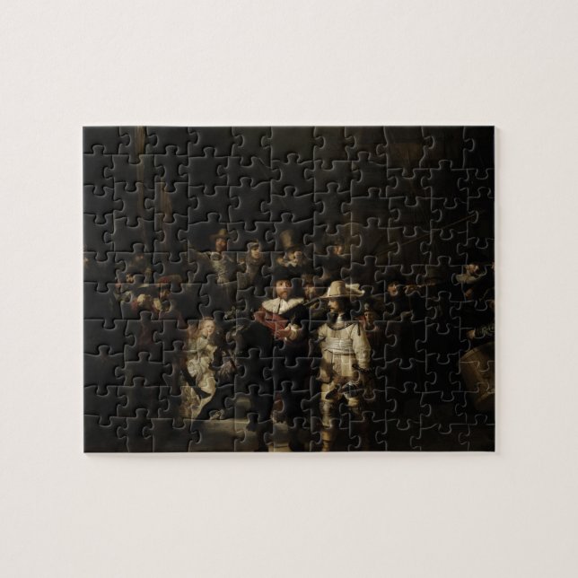Puzzle La montre de nuit par Rembrandt Van Rijn (Horizontal)