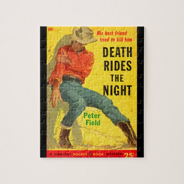 Puzzle La mort monte la couverture de livre occidentale (Vertical)