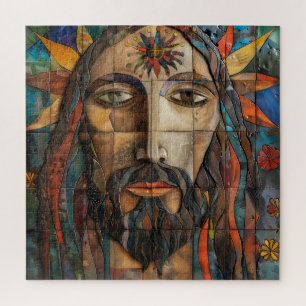 Puzzle La mosaïque Christ Folk