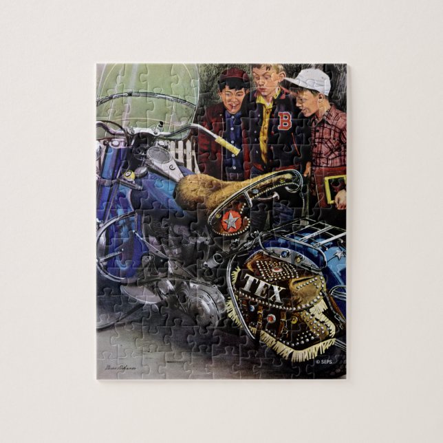 Puzzle La moto de Tex (Vertical)