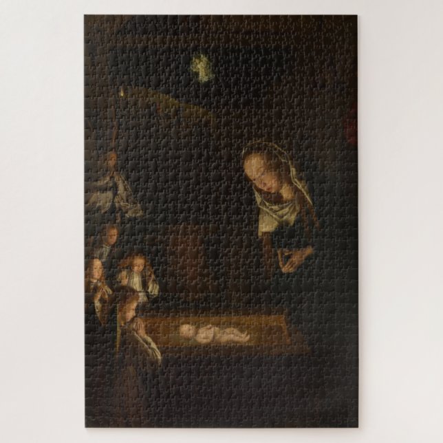 Puzzle La Nativité à la Nuit (Naissance de Jésus, Noël) (Vertical)