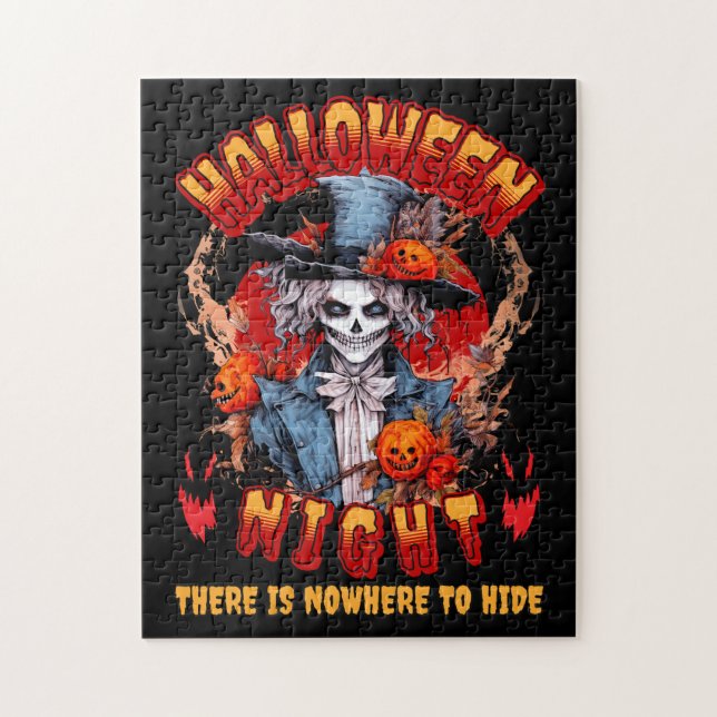 Puzzle La Nuit D'Halloween Il N'Y A Nulle Part Où Se Cach (Vertical)