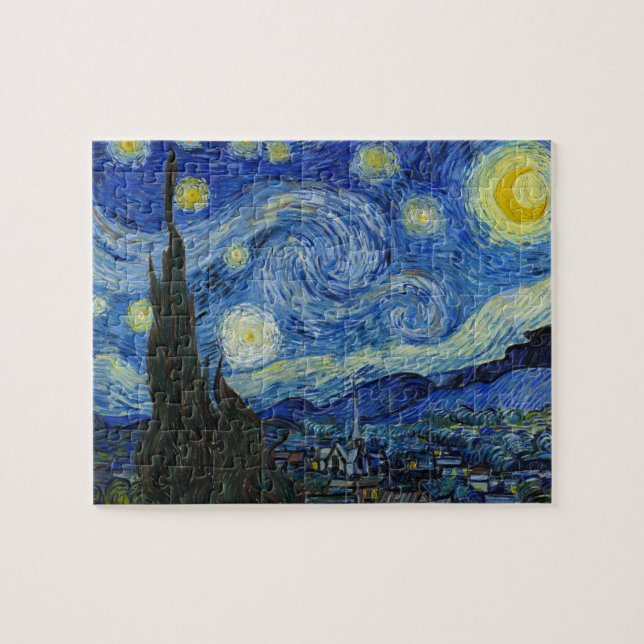 Puzzle La nuit étoilée par Vincent van Gogh (Horizontal)