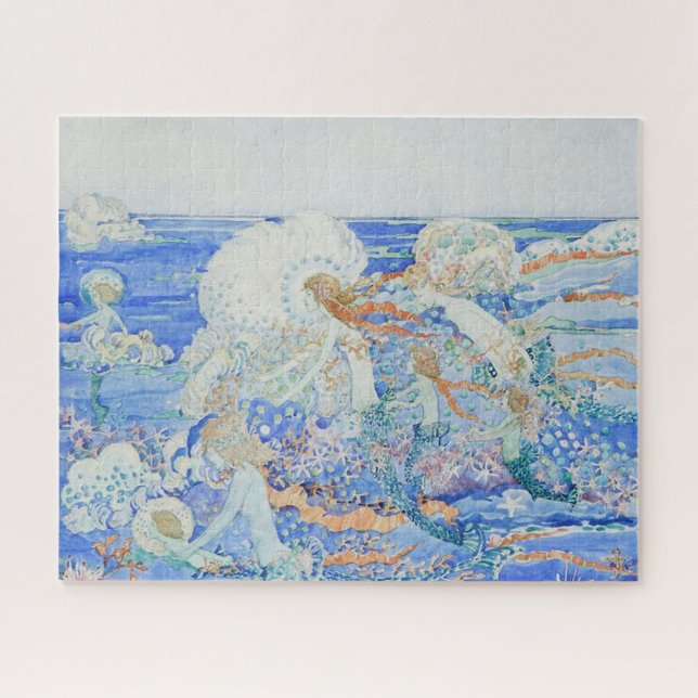 Puzzle La petite sirène - Les sirènes jouent dans le Surf (Horizontal)