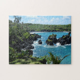 Puzzle La plage de sable noir d'Hawaii