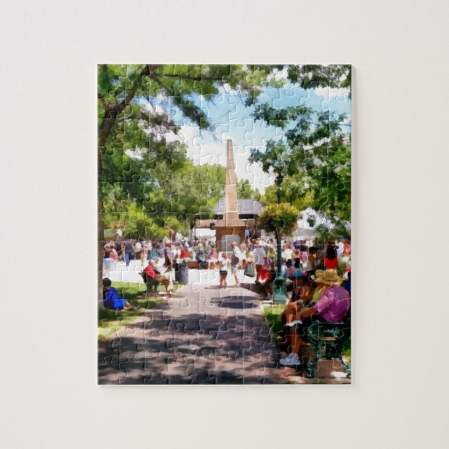 Puzzle La plaza Santa Fe Nouveau Mexique (Vertical)