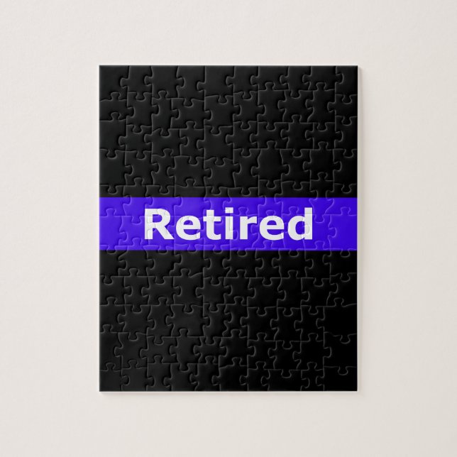 Puzzle La police Retirted amincit Blue Line (Vertical)