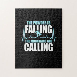 Puzzle La Poudre Tombe Le Snowboard
