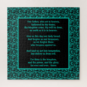 Puzzle La prière du Seigneur Notre Père Frontière Abstrai