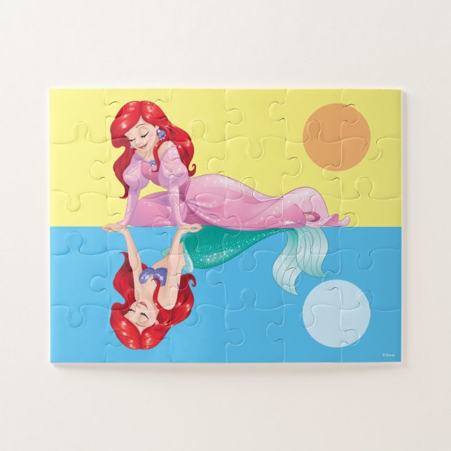 Puzzle La réflexion humaine et sirène d'Ariel (Horizontal)