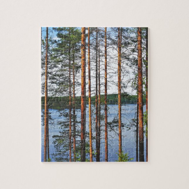 Puzzle La Région des lacs finlandaise (Vertical)
