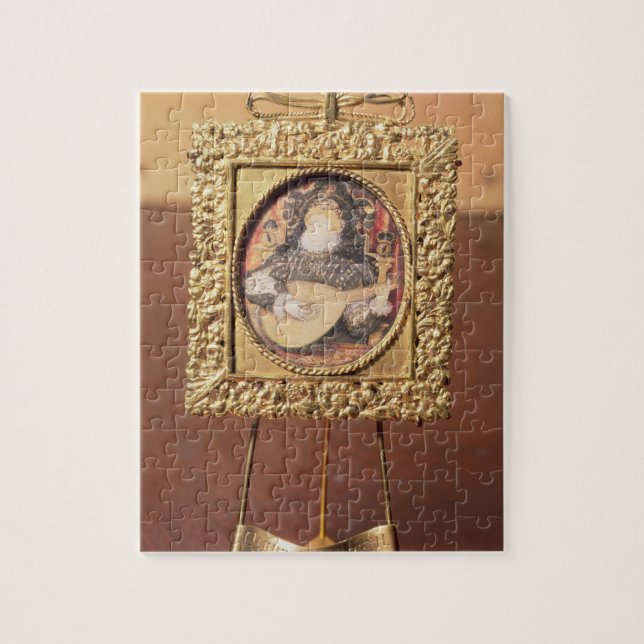Puzzle La Reine Elizabeth I jouant le luth (inclusion (Vertical)