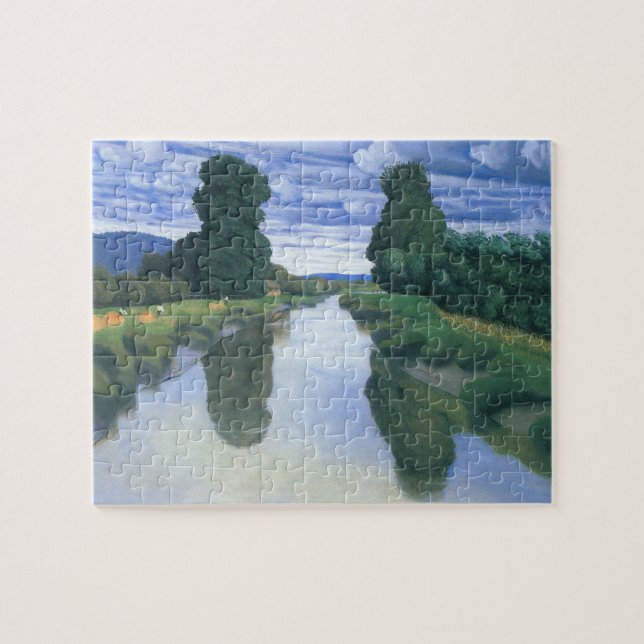 Puzzle La rivière de Berville par Felix Vallotton, Fine A (Horizontal)