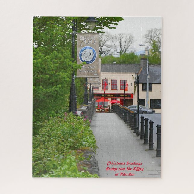 Puzzle La rivière Liffey Kilcullen. voeux de Noël (Vertical)