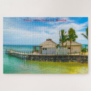 Puzzle La Scène De Plage Aux Samoa Américaines. Jigsaw Pu