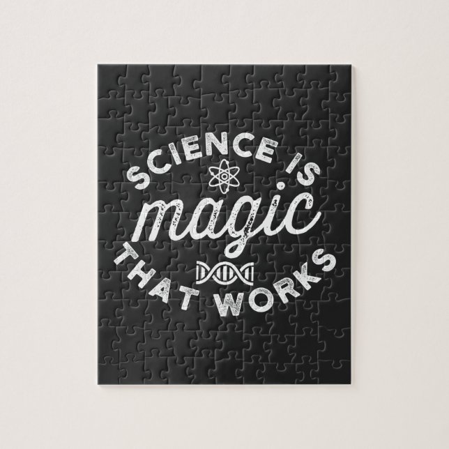 PUZZLE LA SCIENCE EST UNE MAGIE QUI FONCTIONNE (Vertical)