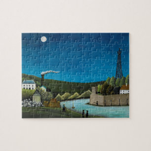 Puzzle La Seine a Suresnes by Henri Rousseau, Vintage Art